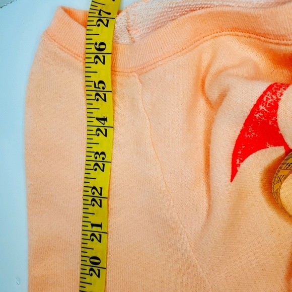 Victoria's Secret Peach Women's "Love Rules" Sweatshirt Size M - Picture 7 of 11